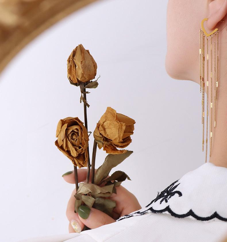 Long Tassel Earring - zuzumia