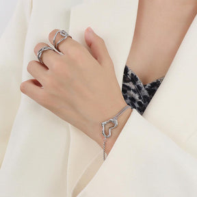 Heart Double Layered Bracelet - zuzumia