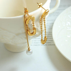 Asymmetric Tassel Long Chain Earrings - zuzumia