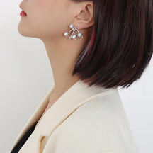 Pearl Stud Irregular  Earrings