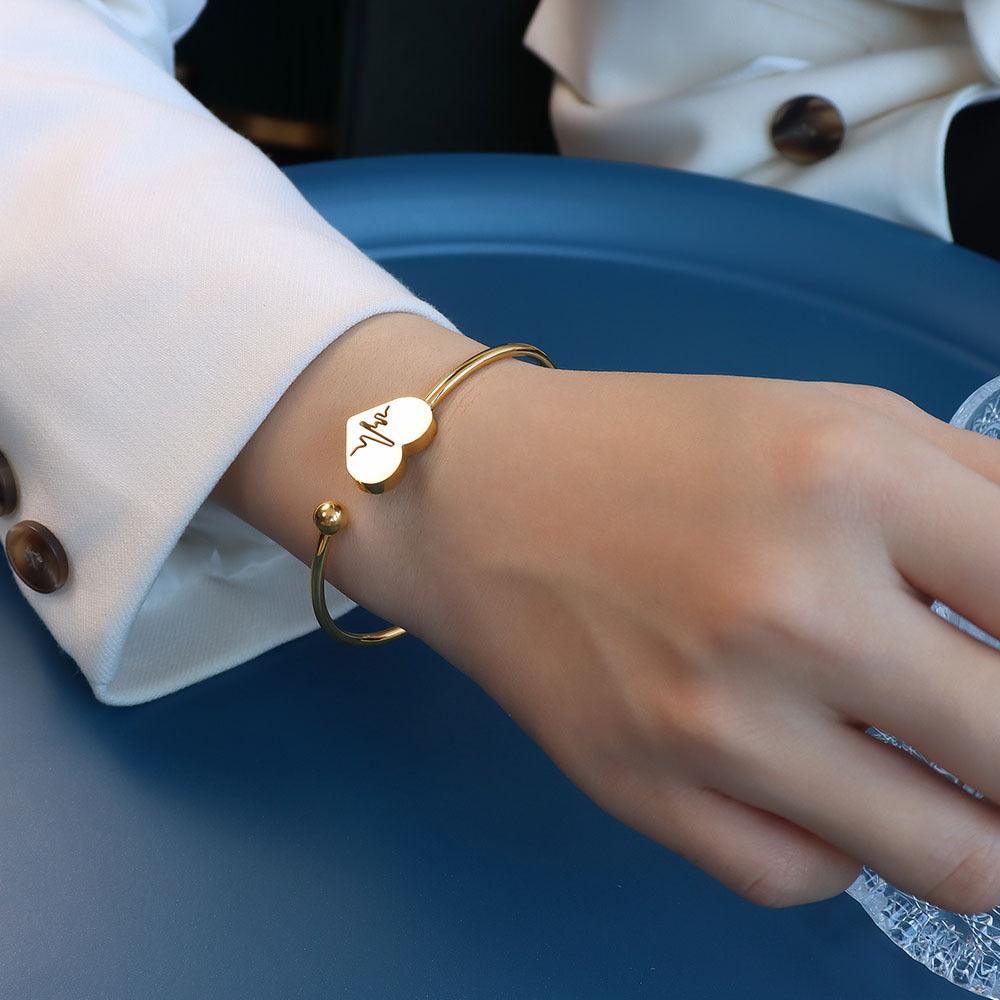 Electrocardiogram Charm Bracelet - zuzumia