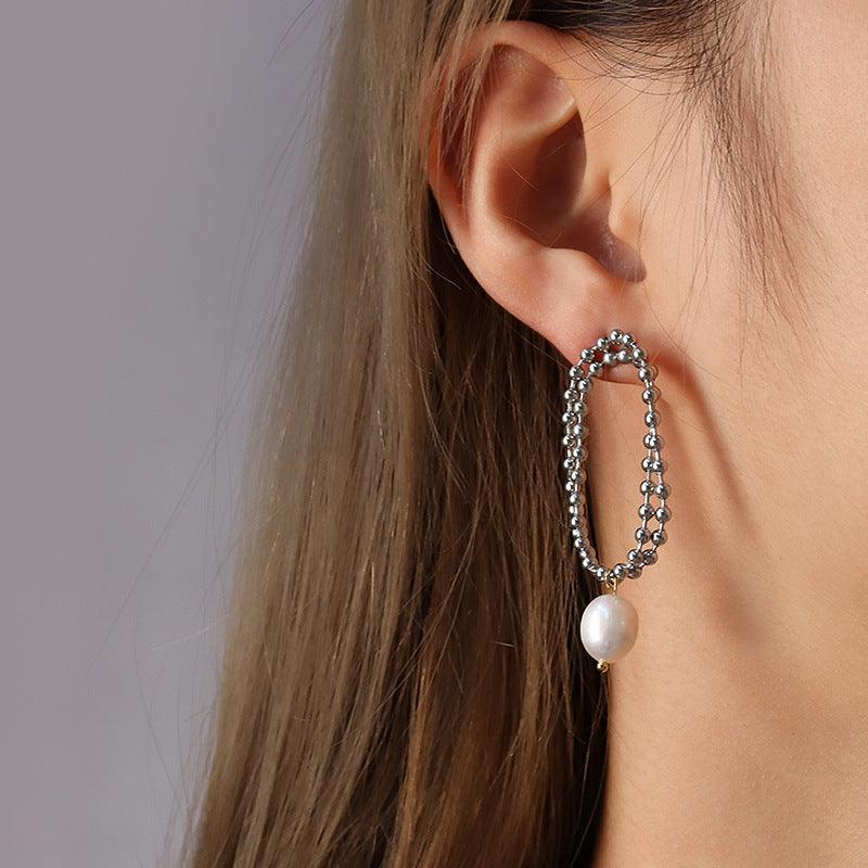 Pearls Layering Beaded  Earrings