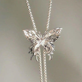 Adjustable Punk Butterfly Pendant Necklace - zuzumia