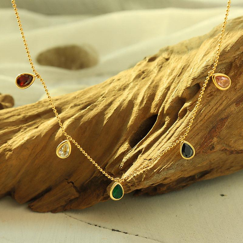 Colorful Zircon Necklace - zuzumia