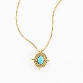 Blue Turquoise French Vintage Necklace
