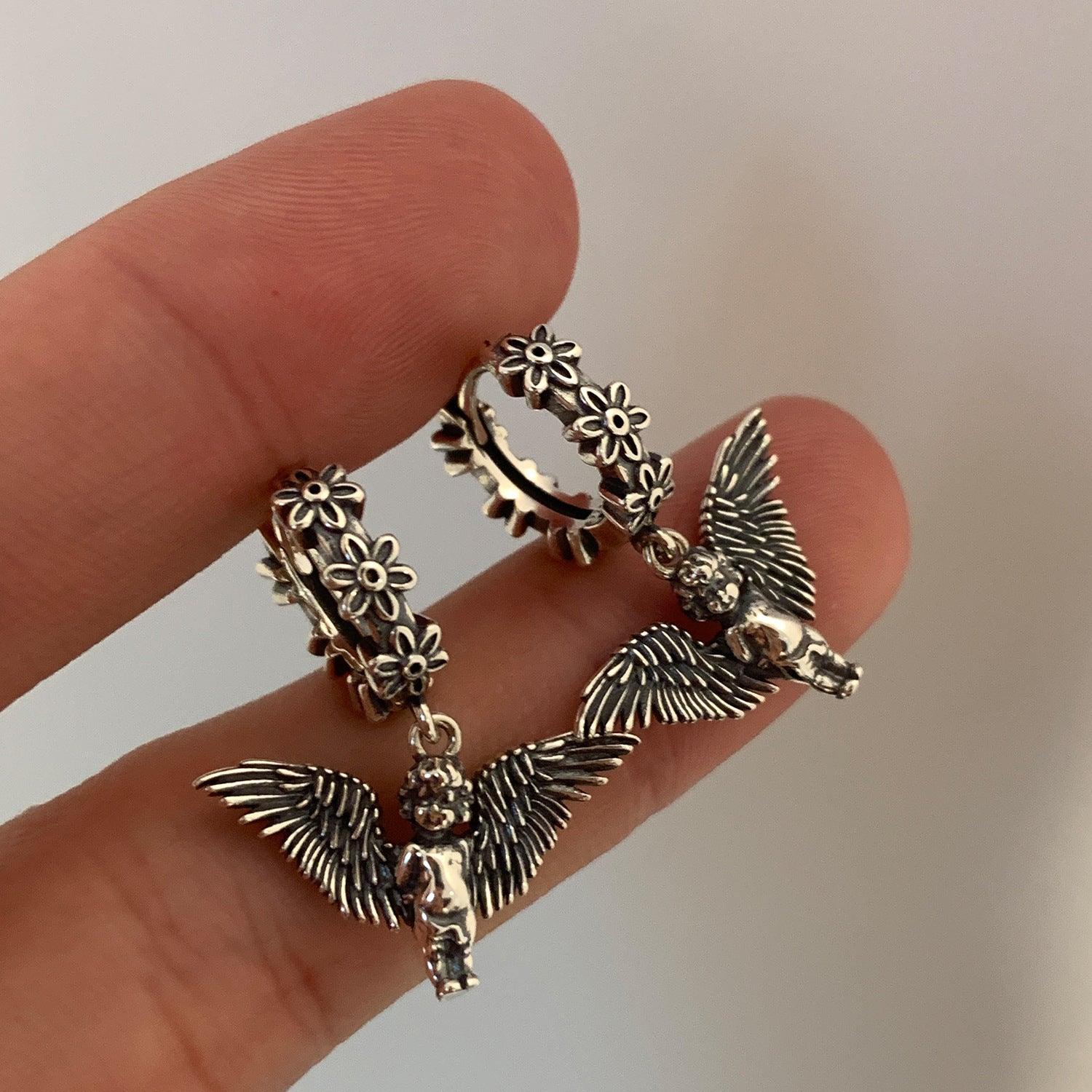 Angel Wings Ring & Earrings - zuzumia