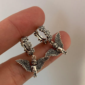 Angel Wings Ring & Earrings - zuzumia