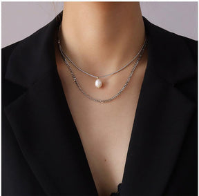 Multi-layered Irregular Pendant Necklace - zuzumia
