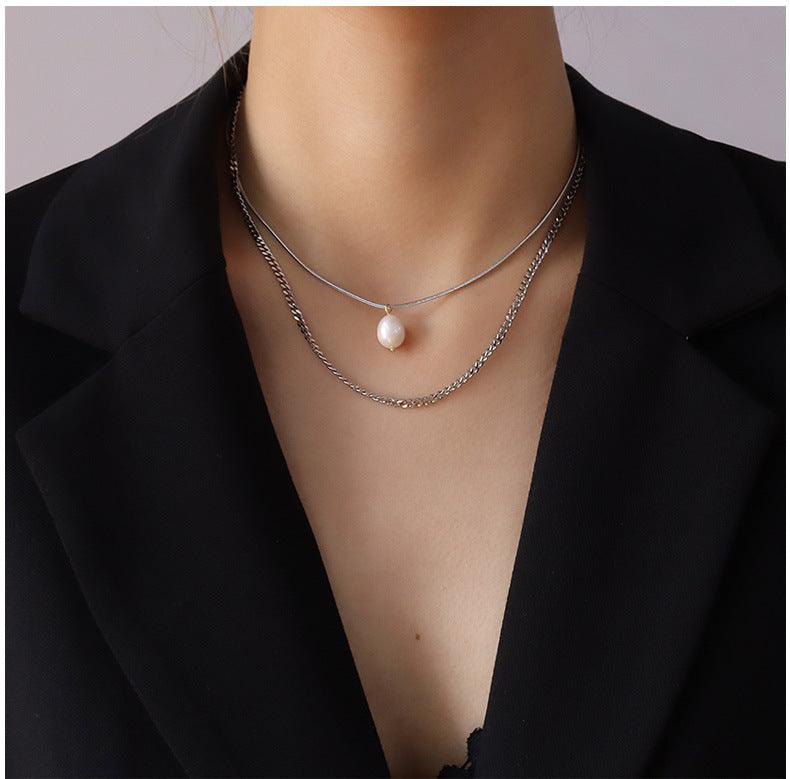 Multi-layered Irregular Pendant Necklace - zuzumia