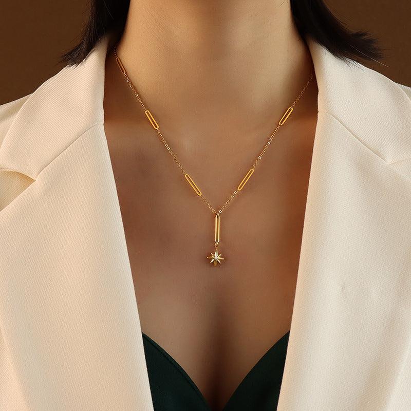 Six Star Pendant Necklace - zuzumia