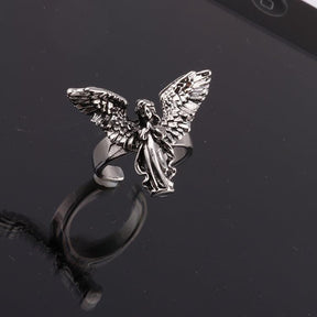Angel Wings Ring & Earrings - zuzumia