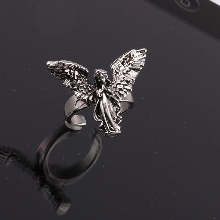 Angel Wings Ring & Earrings - zuzumia