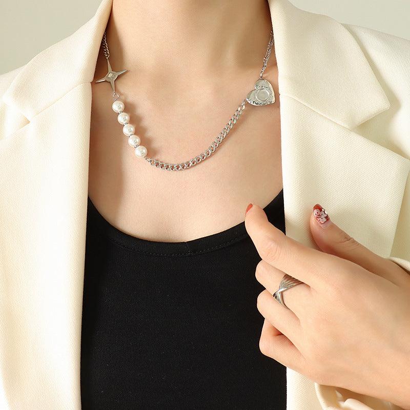 Pearl Heart  Necklace