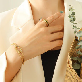 Simple Knot Design Bracelet - zuzumia