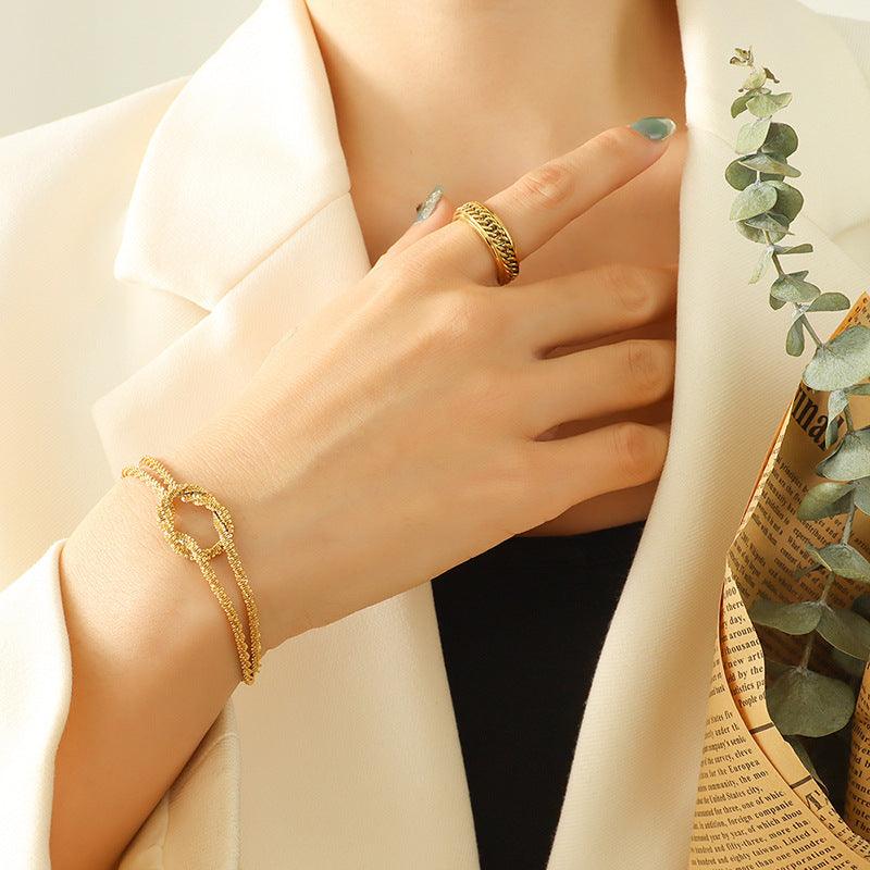 Simple Knot Design Bracelet - zuzumia
