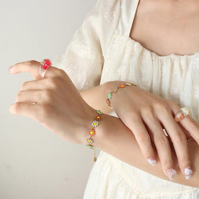 Flower Bracelet & Necklace - zuzumia