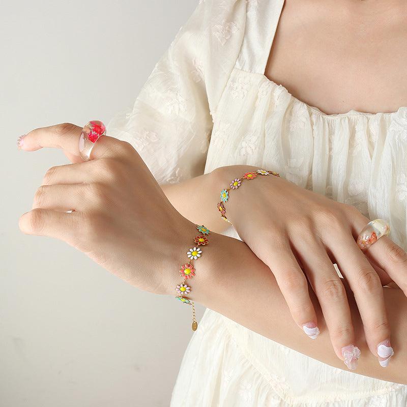 Flower Bracelet & Necklace - zuzumia