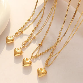 Heart Pendant Necklace - zuzumia