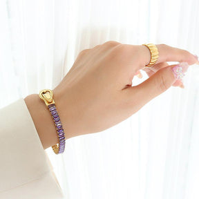 Shiny Colorful Zircon Bracelet - zuzumia