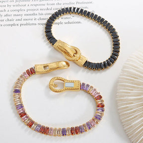 Shiny Colorful Zircon Bracelet - zuzumia
