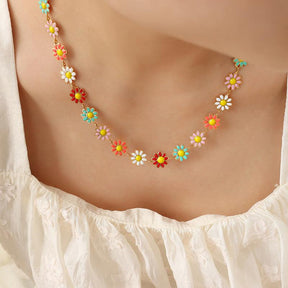 Flower Bracelet & Necklace