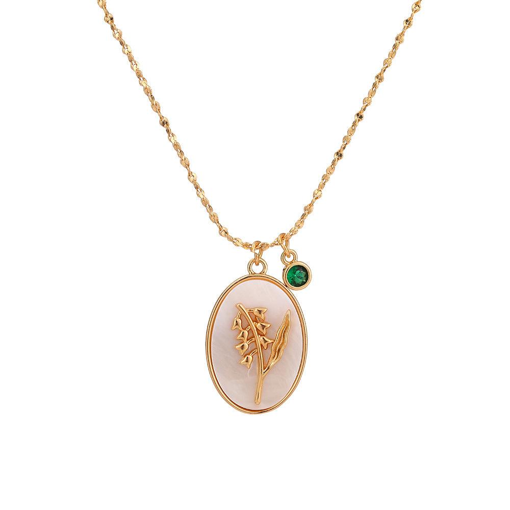 Birth Flower Necklace - zuzumia