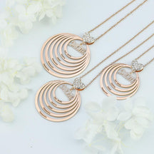 Personalized Family Stacked Circles Necklace - zuzumia