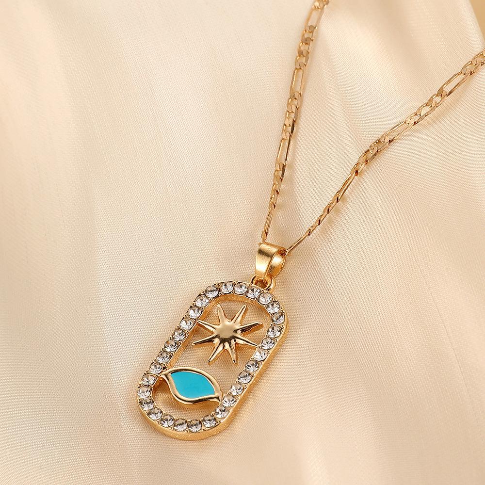 Moon and Star Necklace