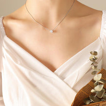Shine Crystal Zircon Necklace - zuzumia