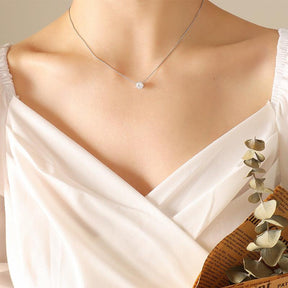 Shine Crystal Zircon Necklace - zuzumia