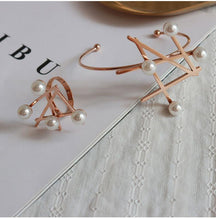 Pearl Irregular Bracelet & Ring Jewelry Set - zuzumia