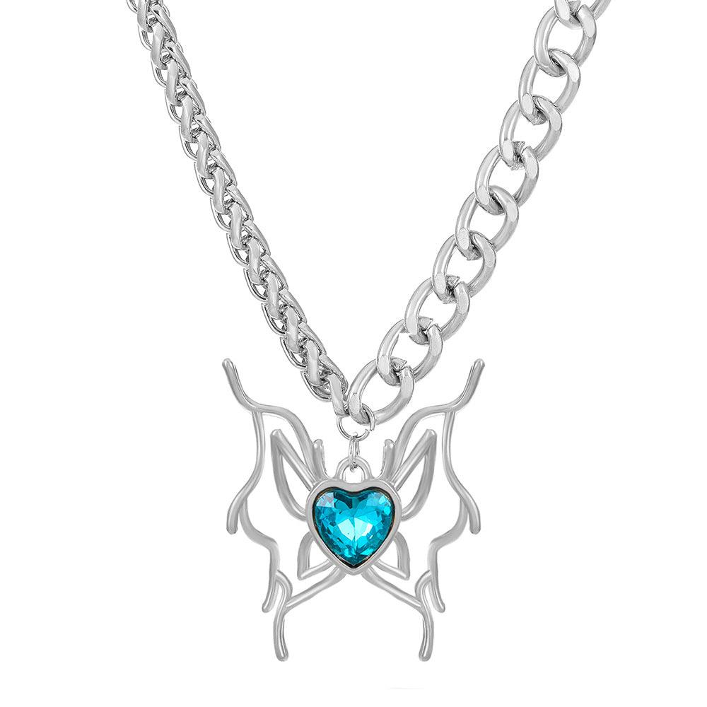 Punk Butterfly Necklace & Earrings - zuzumia