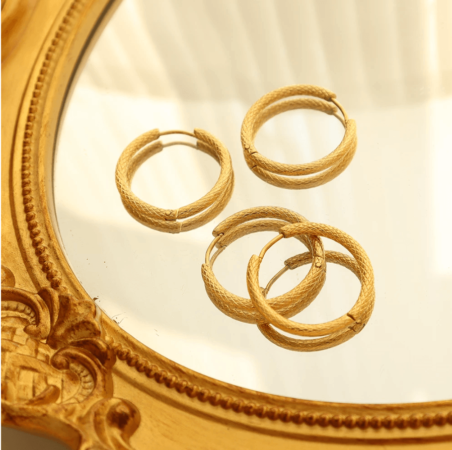 Hoop Stud Earrings - zuzumia