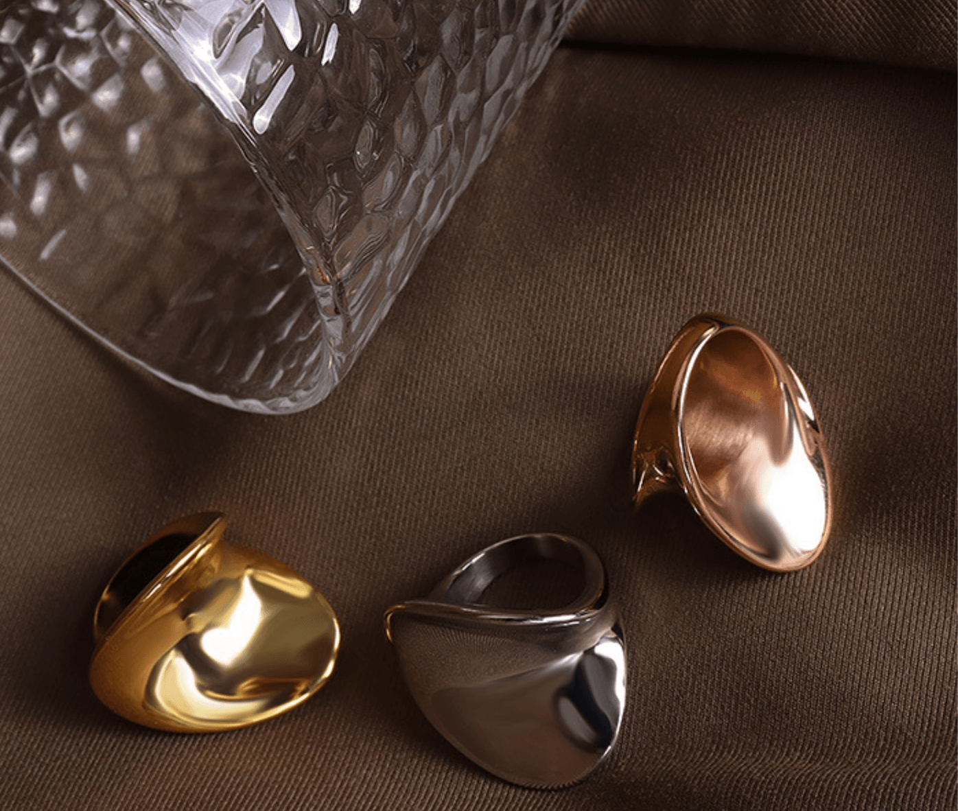 Exaggerated Profiled Heavy Surface Handmade Ring - zuzumia