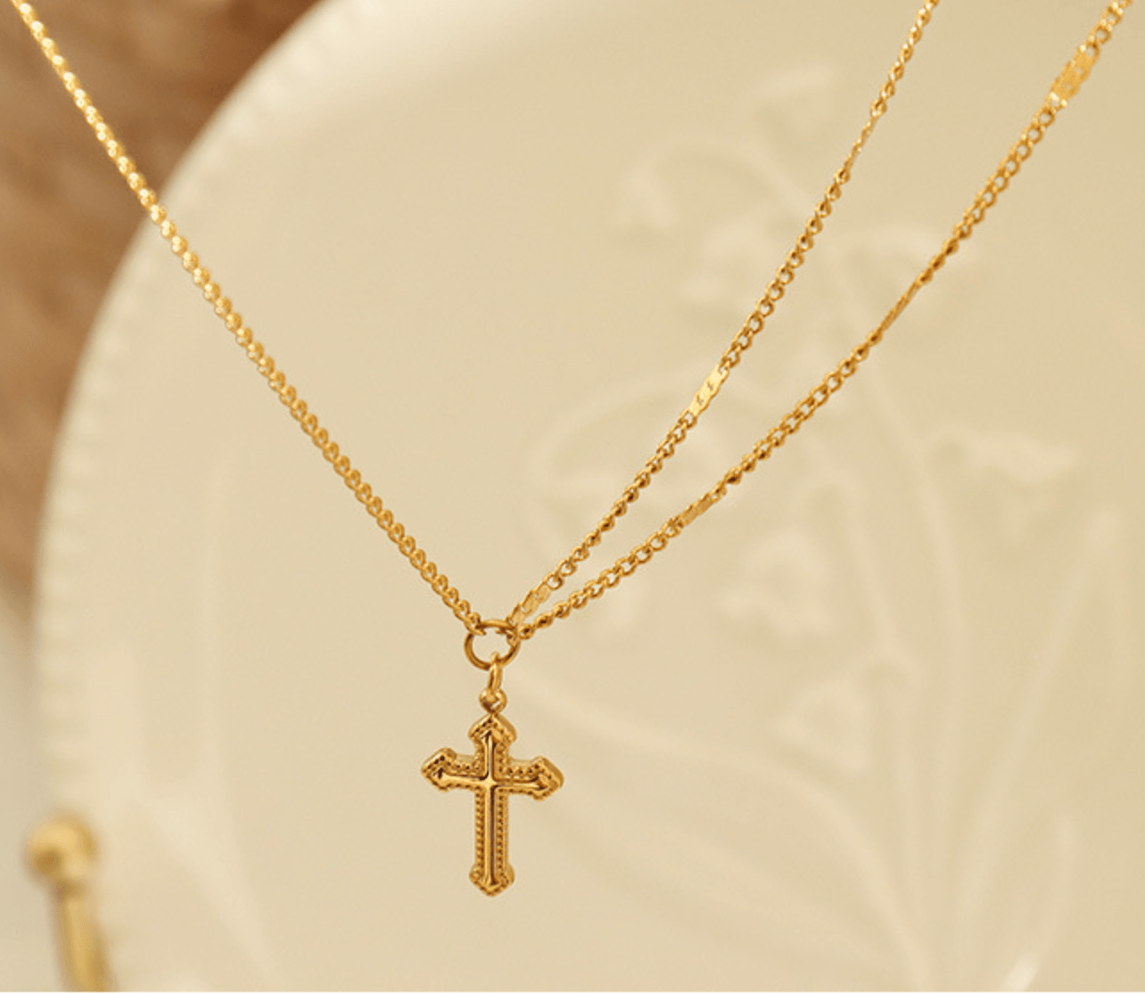 Cross Necklace & Bracelet - zuzumia