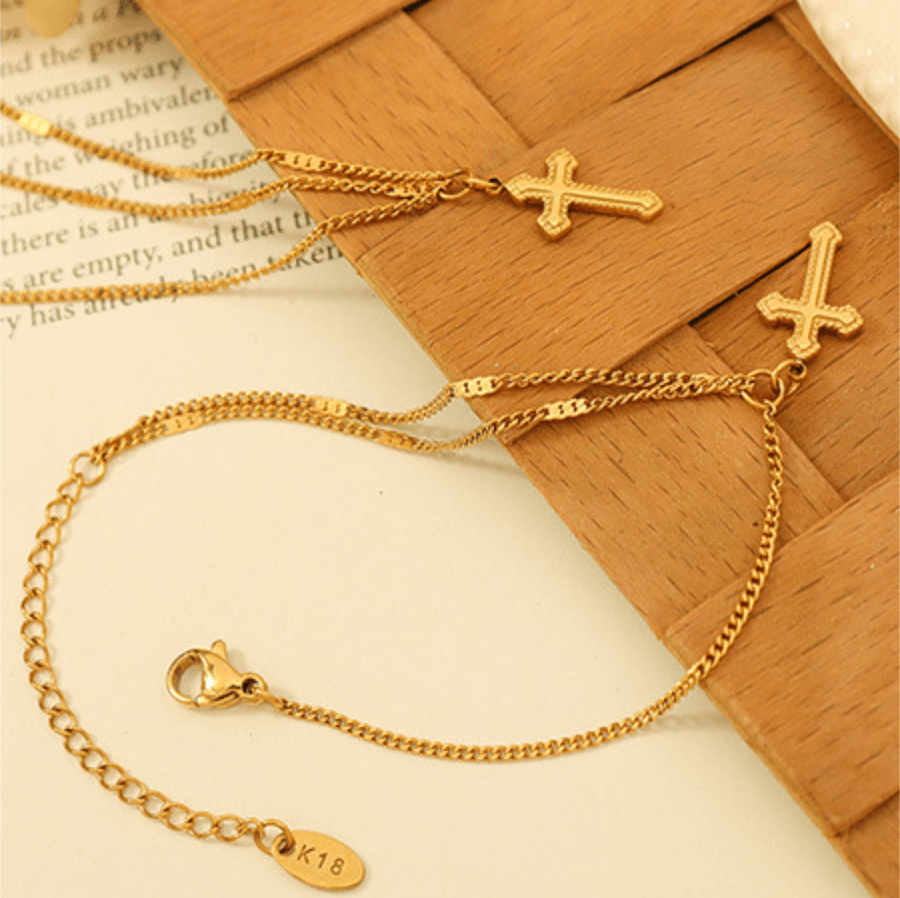 Cross Necklace & Bracelet
