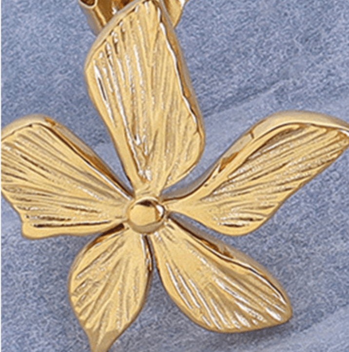 Petal Embossed Earrings - zuzumia