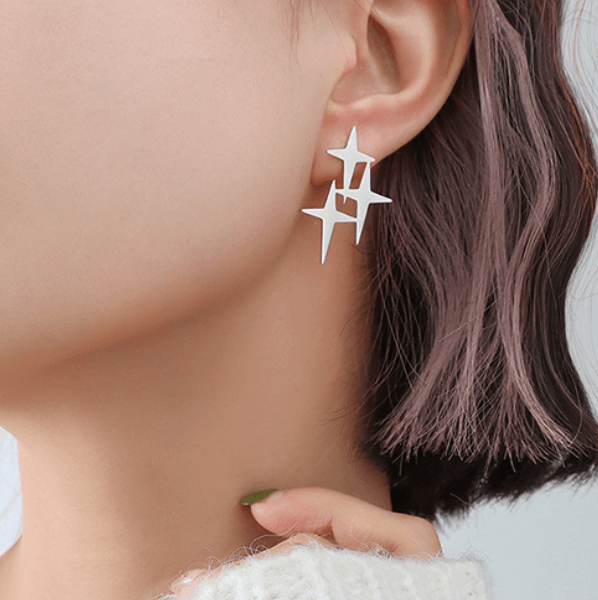 Cross Star Earrings