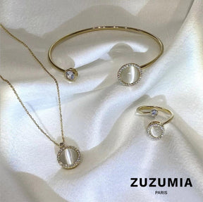 Rotatable Chrysoberyl Jewelry Set - zuzumia