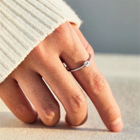 Mother&Daughter Layered Heart Ring - zuzumia